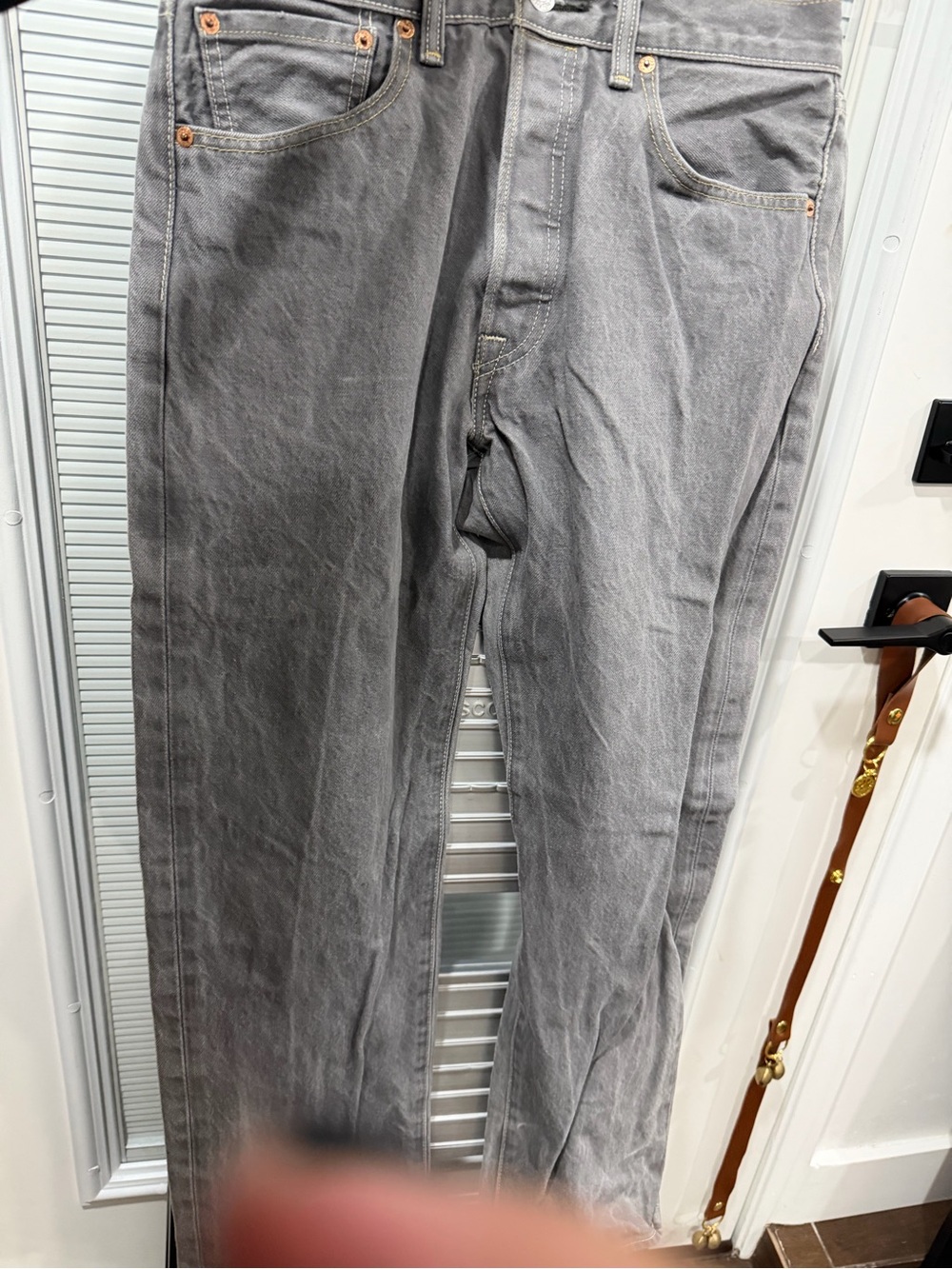 Levi's Gray Straight-Leg Jeans